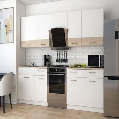 Кухня Лея 2.6 м ДСП белая
