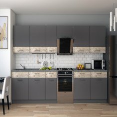 Кухня Лея 3.4 м ДСП графіт