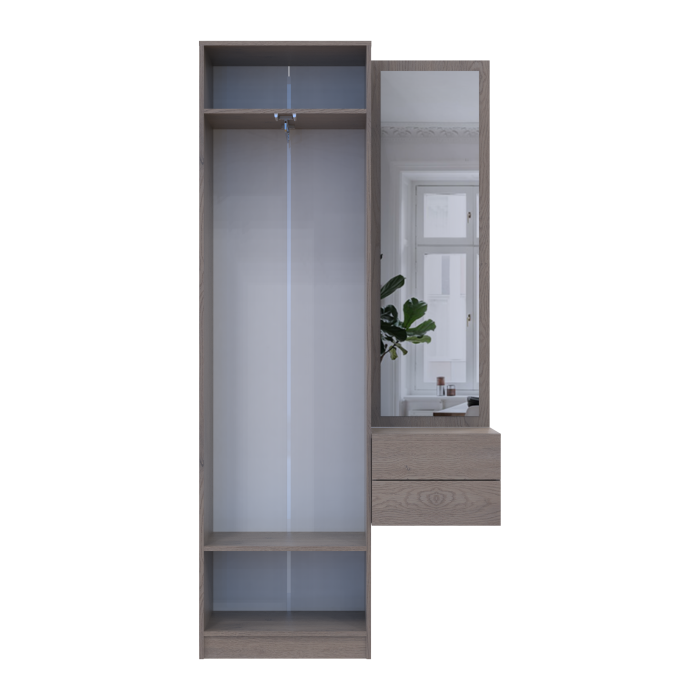 Прихожая Сола 1+2 Канноло/Кашемир ДСП 105х40х115 см