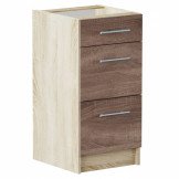 Тумба Эко Низ 400 3Ш  Сонома, трюфель