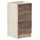 Кухоння Тумба Эко Низ 400 3Ш  Сонома, трюфель