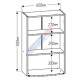 Верхний кухонный шкаф под микроволновку В60.72