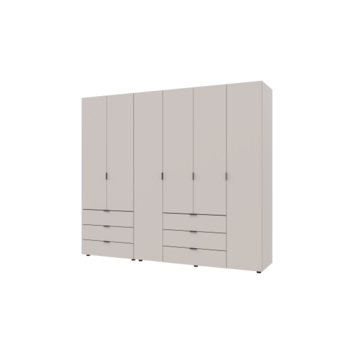 Шкаф Гелар  3+3 ДСП 232,5х49,5х203,4 см