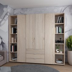Шафа Гелар  4 ДСП/ 2 Етажерки  231.4х49,5х203,4 см