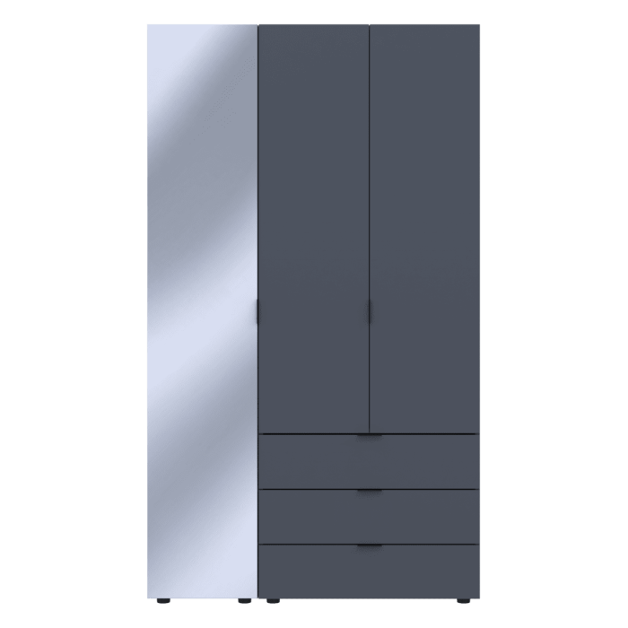 Шкаф Гелар 2ДСП/ Зеркало 116.5х49,5х203,4 см