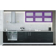 Кухня модульная Модерн 3,2 м Сирень, черный