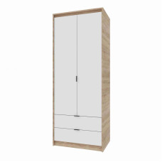 Шкаф СИТИ 800 Дуб Сонома, Белый