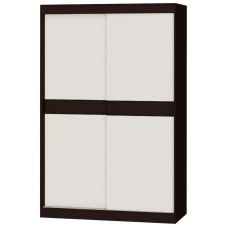 Шкаф-купе Соната 140x60x217 см Венге темный, Белый