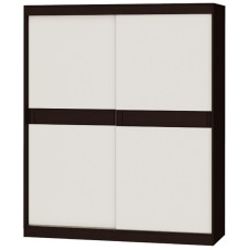 Шкаф-купе Соната 180x60x217 см Венге темный, Белый