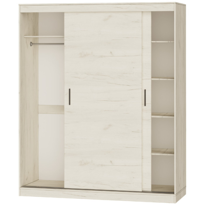 Шкаф-купе Соната 180x60x217 см Дуб крафт белый