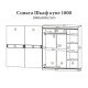 Шкаф-купе Соната 180x60x217 см Дуб крафт белый