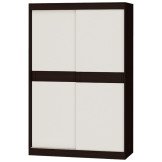Шафа-купе Соната 140x60x217 см Венге темний, Білий