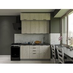 Кухонний гарнітур Крафт Білий 160 см