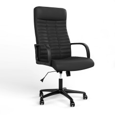 Крісло поворотне BOSS KD TILT PL64 ECO-30 Чорний