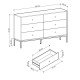 Комод Perfect Home Моно/Mono с 6 ящиками и золотыми ножками MKS154 Беж песочный