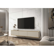 Тумба під телевізор навісна Оро / Oro 3Д TV175 MDF Бежевий
