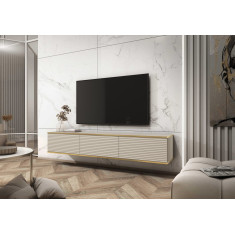 Тумба під телевізор навісна Оро / Oro 3Д TV175 MDF Бежевий