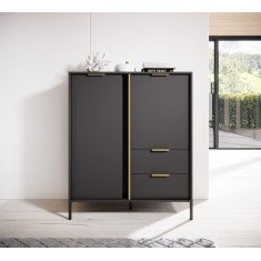 Комод високий Ларс / Lars 2D2S/104 Антрацит 