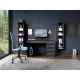 Стол туалетный письменный Perfect Home Ада/Ada 5S/120 с 5 ящиками Антрацит (PFH-091308)