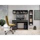 Стол туалетный письменный Perfect Home Ада/Ada 5S/120 с 5 ящиками Антрацит (PFH-091308)