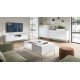 Комод Perfect Home Нова/Nova 3-дверный с 3 ящиками и золотыми ножками KSZ154 Белый 