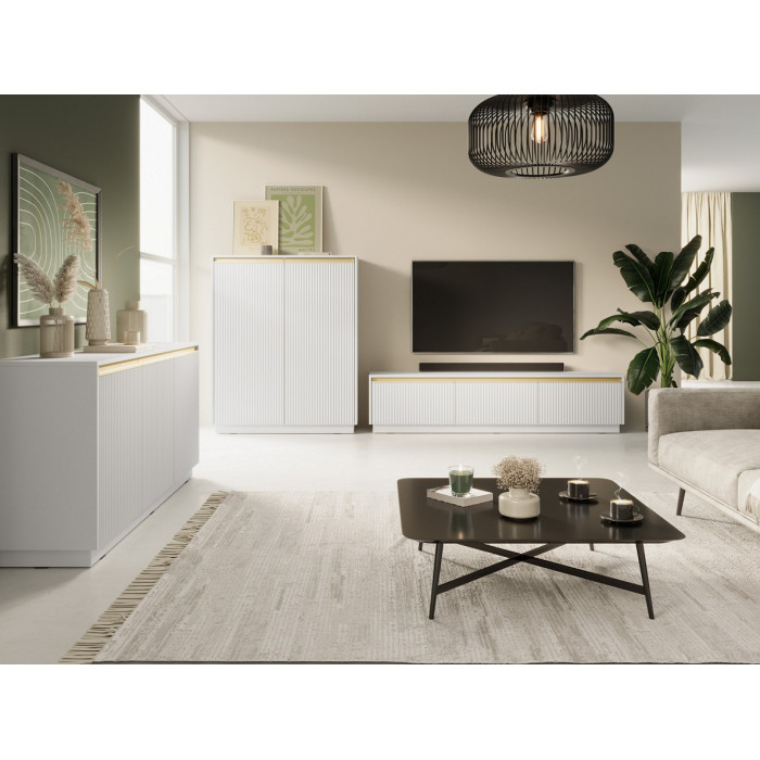 Комод Perfect Home Роял / Royal K104 2-дверный Белый
