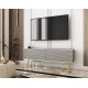 Тумба под телевизор Perfect Home Оро/Oro 2-дверная с золотыми ножками RTV135 MDF Серый 