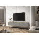 Тумба под телевизор навесная Perfect Home Оро/Oro 3-дверная RTV175 MDF Серый 