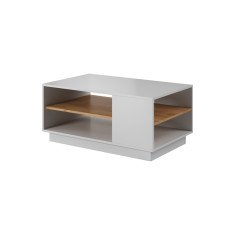 Стіл журнальний 3Д / 3D 100 Білий/дуб крафт золотий 