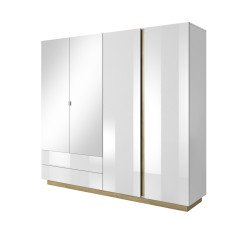 Шафа Арко / Arco  4D2S/220 Білий глянець/дуб грандсон