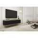 Тумба под телевизор навесная Perfect Home Оро/Oro 2-дверная RTV135 MDF Черный