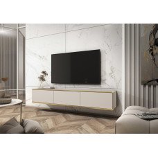 Тумба під телевізор навісна Оро / Oro 3Д RTV175 Бежевий