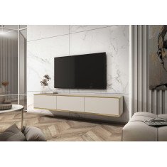 Тумба под телевизор навесная  Оро/Oro 3Д RTV175 Бежевый 