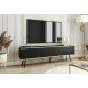 Тумба под телевизор Perfect Home Оро/Oro 3-дверная с черными ножками RTV175 Черный