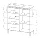 Комод високий Perfect Home Сенсо / Senso 3-дверний 3D Беж 
