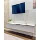 Тумба под телевизор навесная Perfect Home Оро/Oro 3-дверная RTV175 Белый