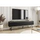Тумба під телевізор Perfect Home Оро / Oro 3-дверна з чорними ніжками RTV175 Чорний