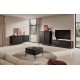 Комод высокий Perfect Home Сенсо / Senso 3-дверный 3D Черный