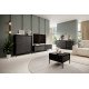 Комод высокий Perfect Home Сенсо / Senso 3-дверный 3D Черный