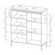 Комод высокий Perfect Home Сенсо / Senso 3-дверный 3D Черный