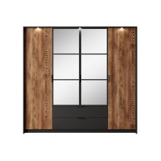 Шафа Мілтон / Milton з дзеркалом 4D2S/220 Каштан/антрацит