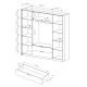 Шкаф Милтон / Milton с зеркалом 4D2S/220 Каштан/антрацит