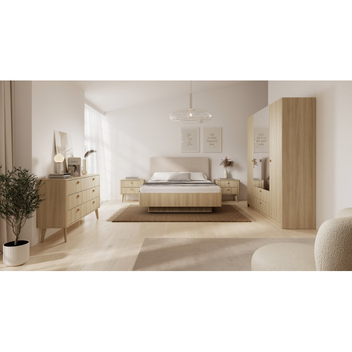 Комод Perfect Home Вики / Viki 6S/163 с 6 ящиками Дуб бариста