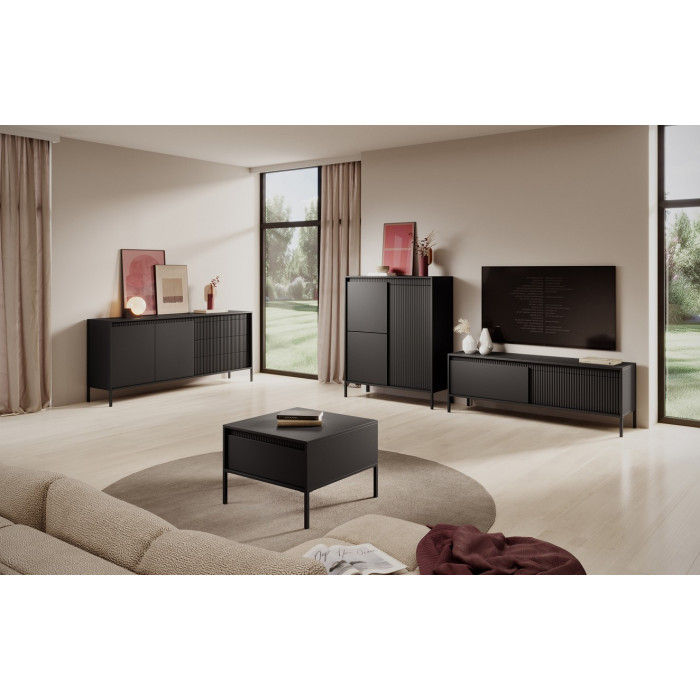 Стол журнальный Perfect Home Сенсо / Senso 68 Черный