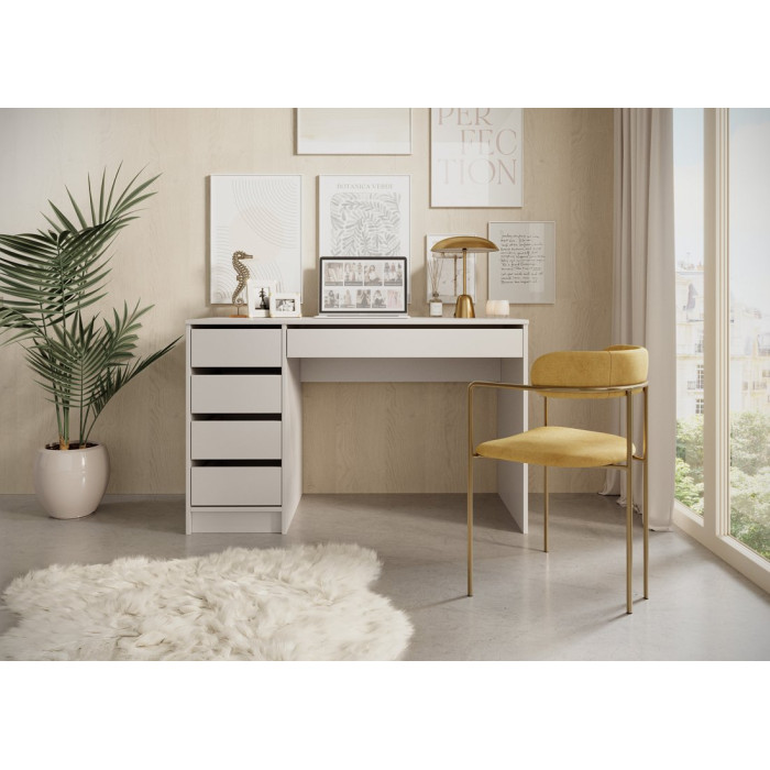 Стол туалетный письменный Perfect Home Ада/Ada 5S/120 с 5 ящиками Кашемир