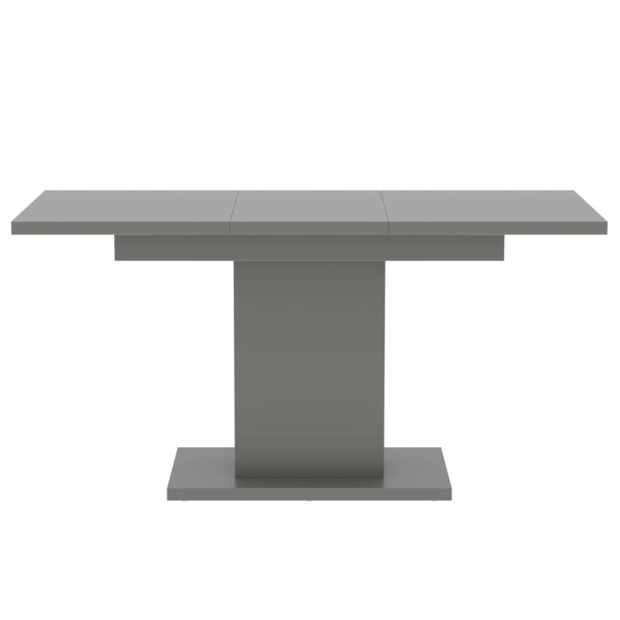 Обеденный раздвижной стол Неман ТВИСТ МДФ Серый матовый
