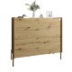 Комод с 4 ящиками LION Wood с золотыми ножками 100х90х45 см Дуб Артизан (LION-042964)