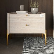 Тумба прикроватная Wood 2Ш Самоа Дымчатый 