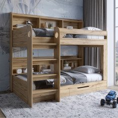 Дитяче двоярусне ліжко Майнкрафт Дуб Аппалачі