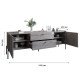 Тумба под телевизор с ящиками LION Wood с черными ножками 180х50х40 см Кашемир (LION-043131)